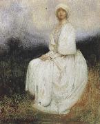 Arthur hacker,R.A. The Girl in White (mk37) oil painting artist